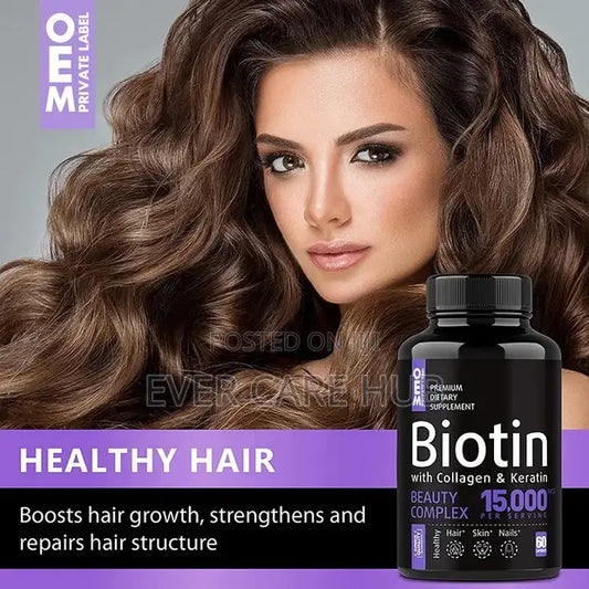 Biotin 15000, Hair Skin and Nails in Osu - Vitamins & Supplements
