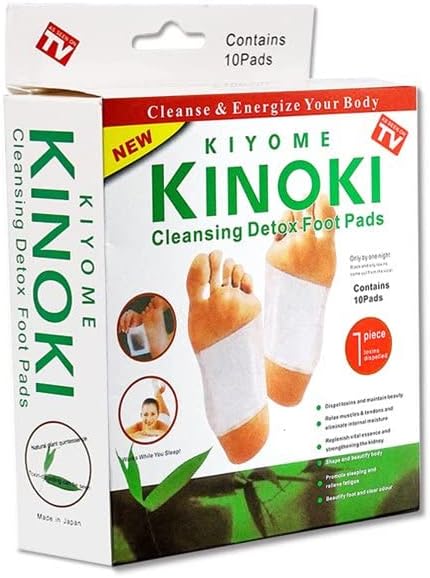 inoki Premium Natural Foot Patches - 10 Adhesive Pads for Foot Pain Relief & Odor Elimination. Pack of 3 Box