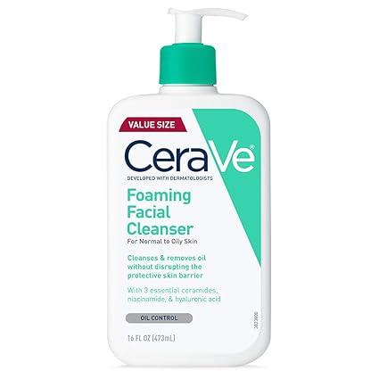 CeraVe Foaming Facial Cleanser | For Normal to Oily Skin