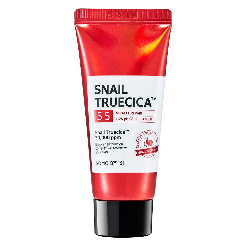 SOME BY MI Snail Truecica Miracle Repair Starter Kit/Toner 1.01Oz, Serum 0.33Oz, Gel Cleanser 1.01Oz, Cream 0.67Oz / Damaged Skin Solution for Sensitive Skin/Facial Skin Care Set