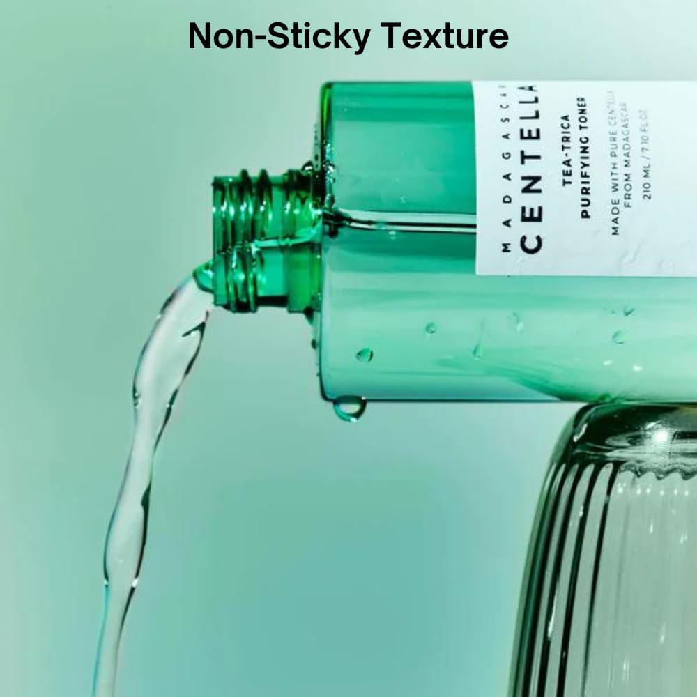 SKIN1004 Tea-Trica Purifying Toner – 7.10 fl.oz (210ml) | Soothing Hydration & Acne Care Toner for Sensitive Skin