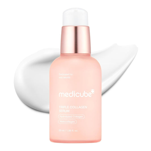 Medicube Triple Collagen Serum 1.85 fl.oz - Nourish dull skin with Triple Collagen Complex - A lightweight serum with Niacinamide and Hyaluronic Acid