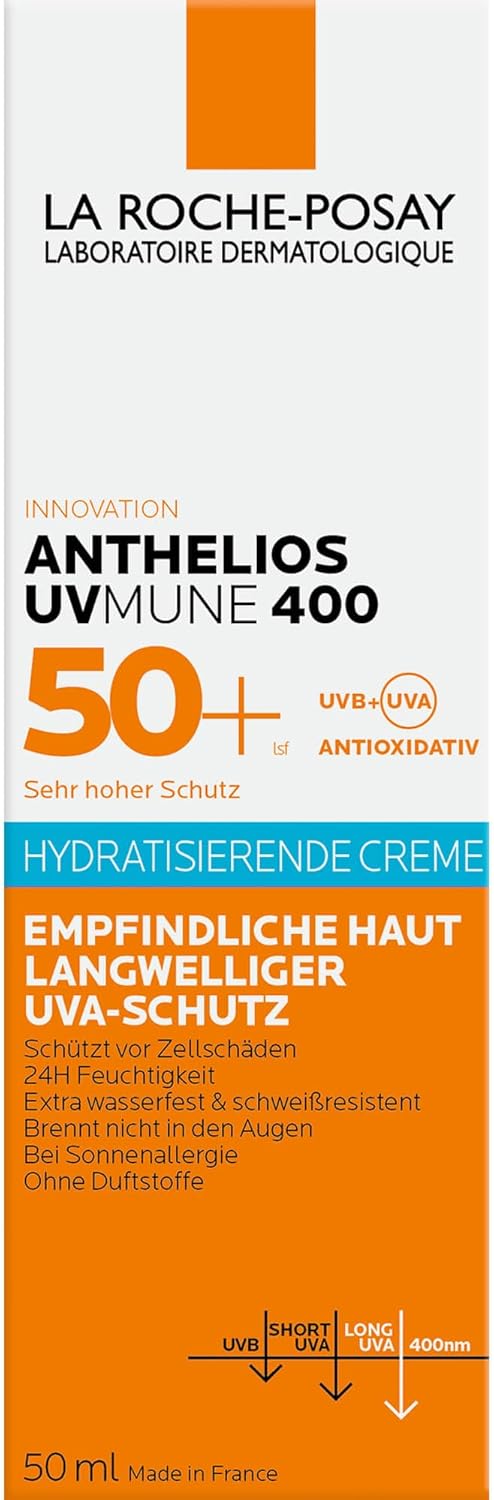 LA ROCHE-POSAY ANTHELIOS UVMUNE 400 50+spf Hydrating  Sunscreen Cream 50ml