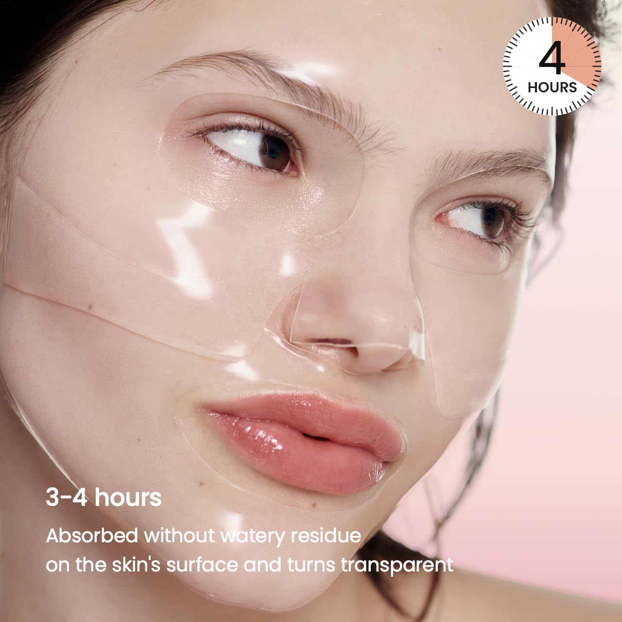 BIODANCE Bio-Collagen Real Deep Mask, Hydrating Overnight Hydrogel Mask, Pore Minimizing, Elasticity Improvement, 34g x4ea Audible Logo