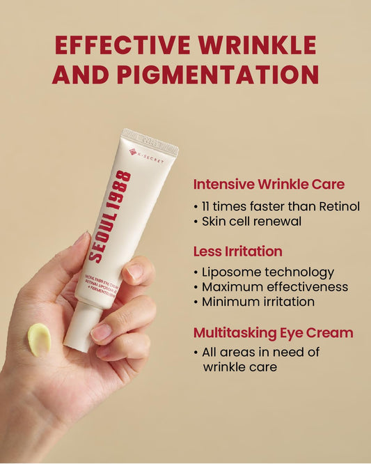 SEOUL 1988 Revitalizing Eye Cream – Korean Skincare for Dark Circles & Fine Lines