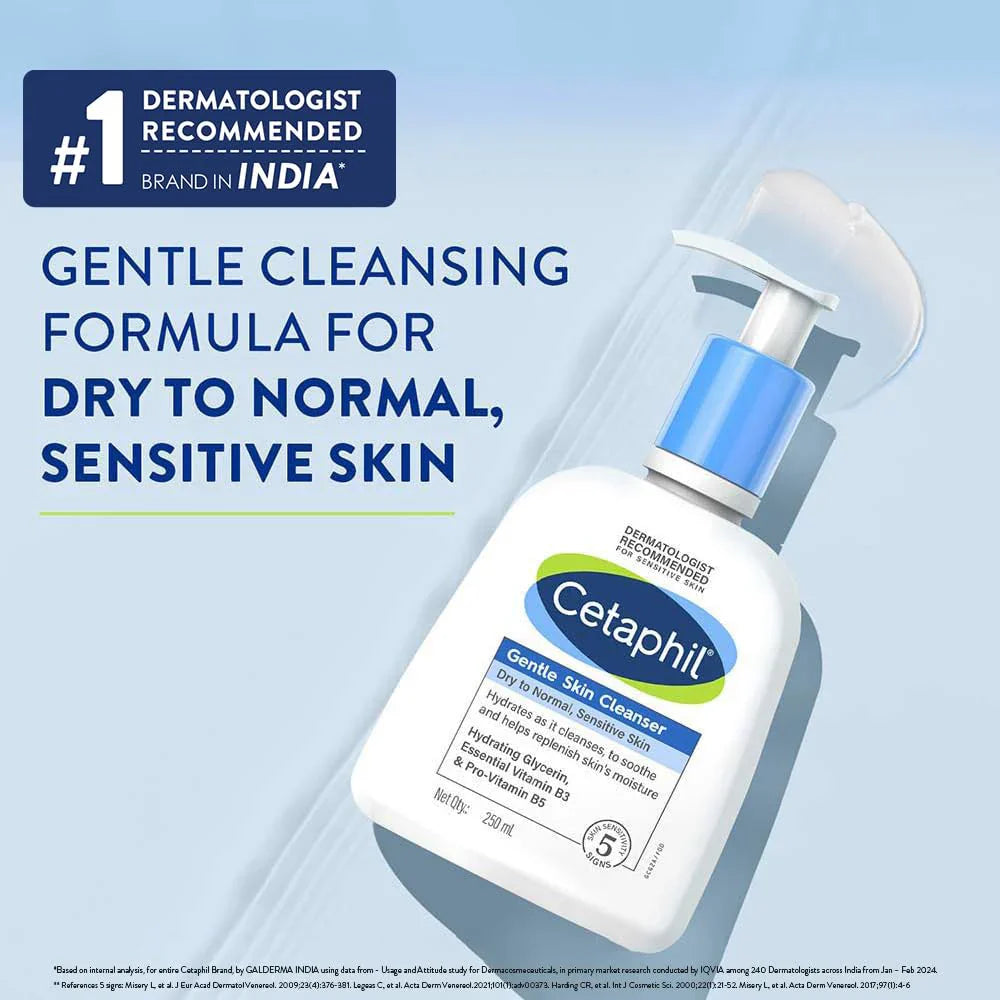 Cetaphil Gentle Skin Cleanser Normal to Dry, Sensitive Skin 500ml