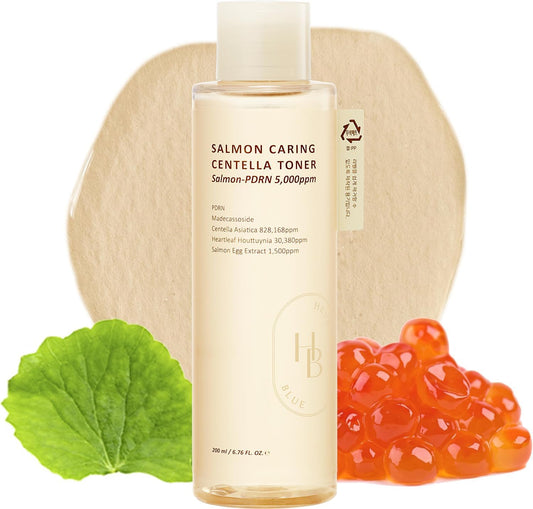 Salmon Caring Centella Toner - Salmon PDRN, pH 5.5, Salmon Egg Extract, Centella, Madecassoside, Restore and Rejuvenate, Refine Skin Texture, Low Irritation, Korean Skincare, K-Beauty