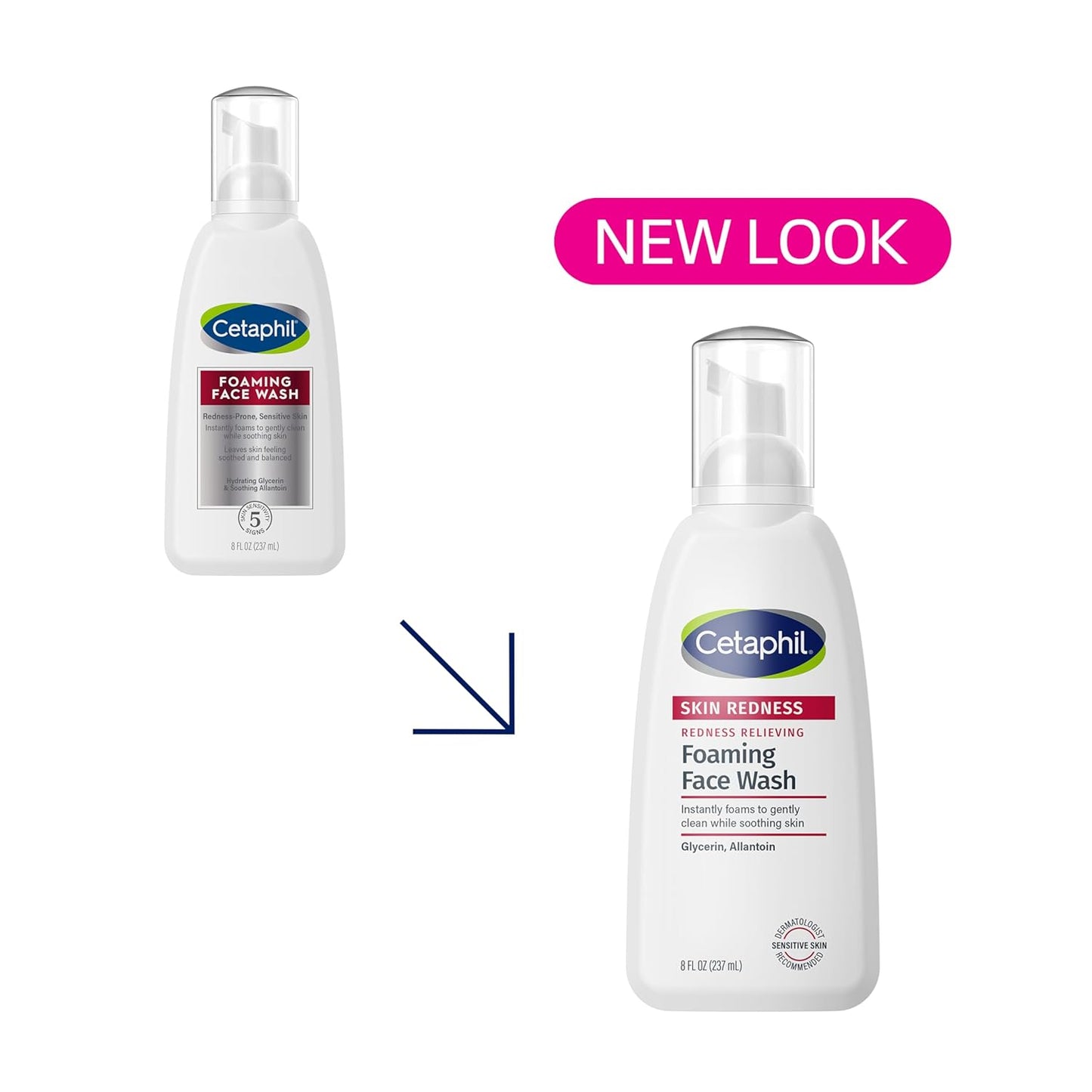 Cetaphil Foaming Face Wash [Redness-Prone, Sensitive Skin] 237 m
