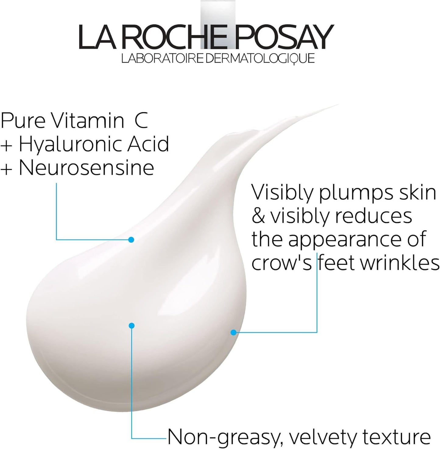 La Roche-Posay Pure Vitamin C EYES Firming & Moisturizing Filler – Anti-Wrinkle Eye Cream (15ml)