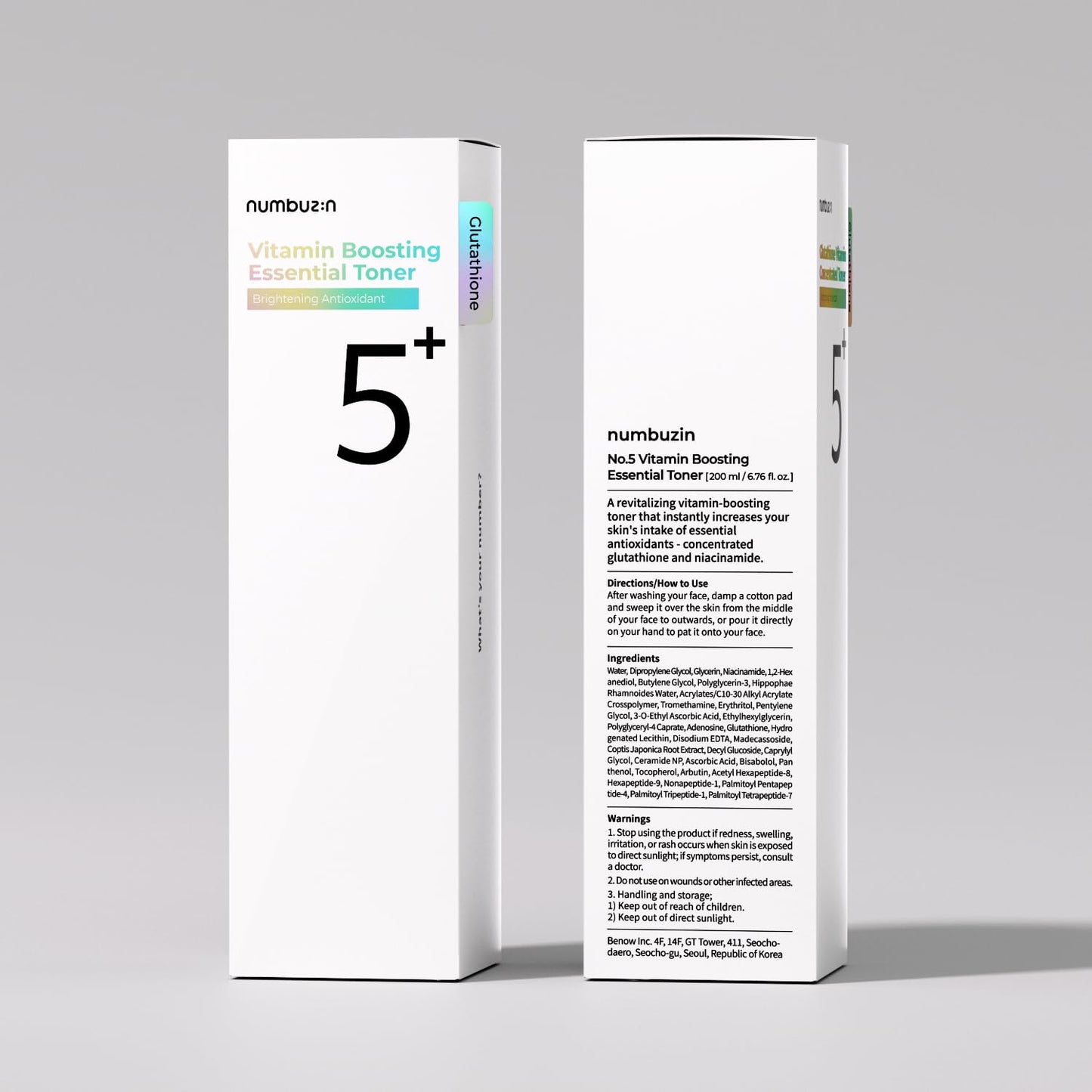 numbuzin No.5 Toner | Vitamin Boosting Essential Toner - 200ml