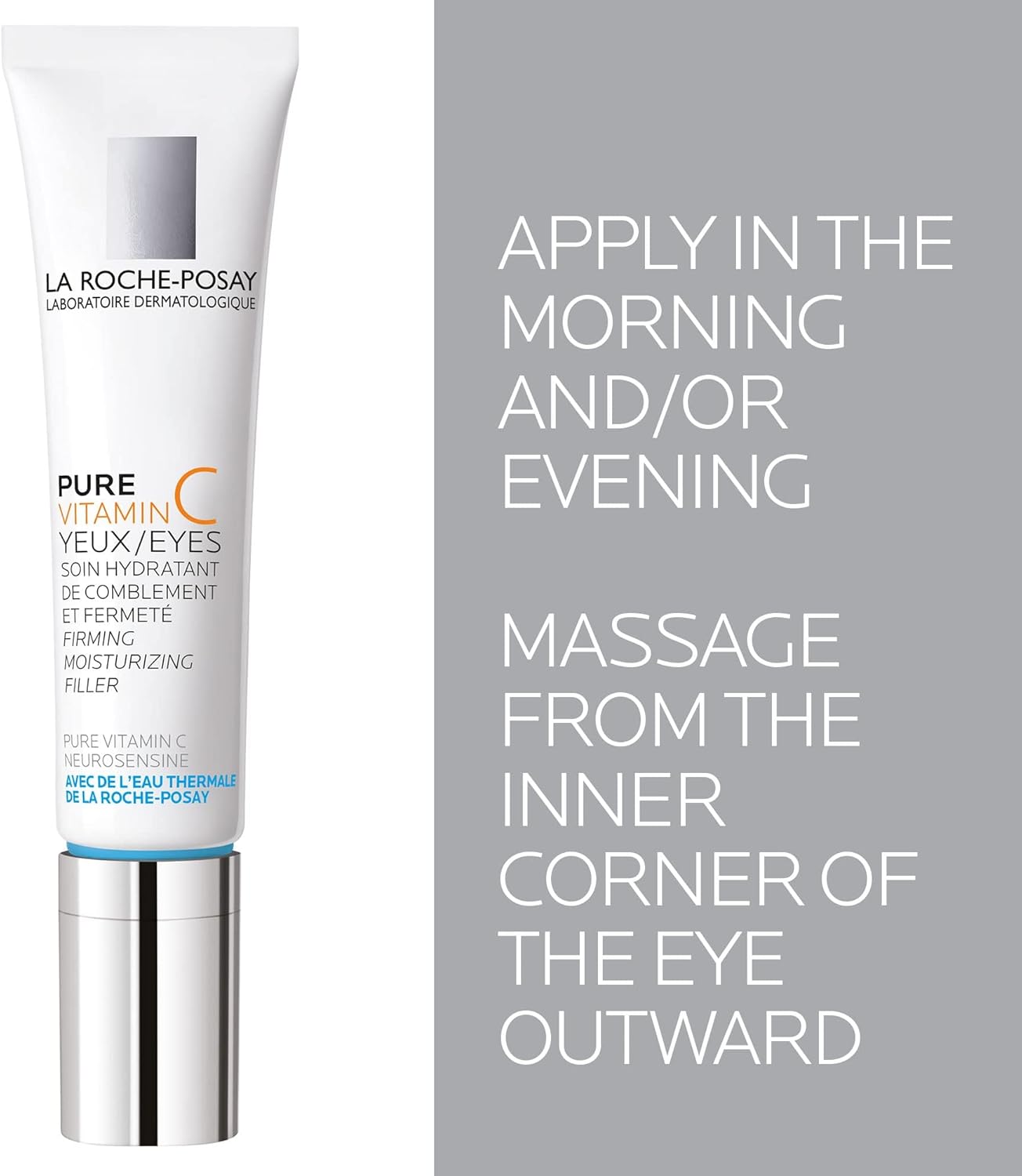 La Roche-Posay Pure Vitamin C EYES Firming & Moisturizing Filler – Anti-Wrinkle Eye Cream (15ml)
