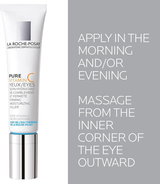La Roche-Posay Pure Vitamin C EYES Firming & Moisturizing Filler – Anti-Wrinkle Eye Cream (15ml)