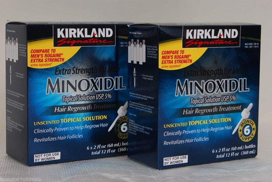 Kirkland Minoxidil 5% Extra Strength Hair Regrowth for Men, 12 Months Economy Pack