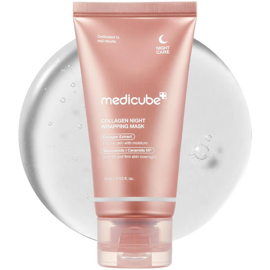 Medicube Collagen Night Wrapping Mask with jelly brush