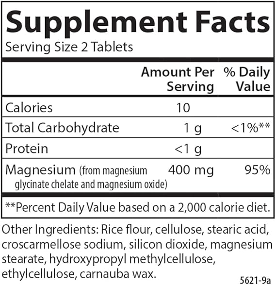 Carlson - Magnesium Glycinate, 200 mg, Superior Absorption, Heart Health, Muscle Function, Bone Support, 120 Tablets