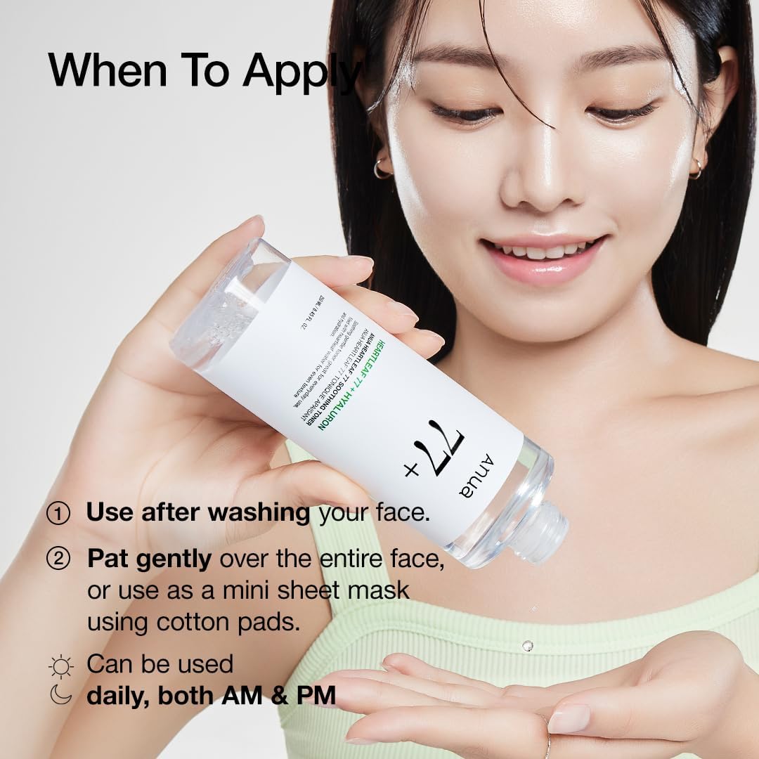 Anua Heartleaf 77 Soothing Toner I pH 5.5 Trouble Care, Calming Skin,