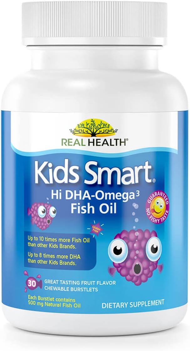 Real Health Bioglan Kids Smart Omega 3 Fish Oil, 30 Chewable Burstlets