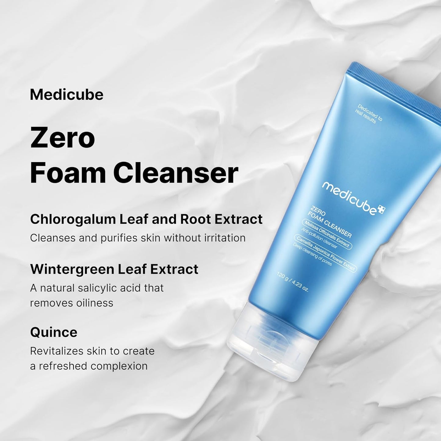 medicube Zero Foam Cleanser for Sensitive Skin - Sebum Control, Moisture Balance, and Pore Minimization | Korean Skincare