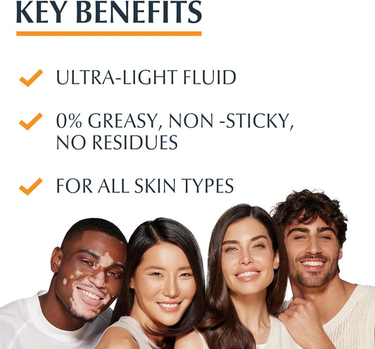 Eucerin HYDRO PROTECT 50+spf, Ultra-Light Fluid (for All Skin Types) 50 ml