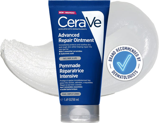 CeraVe Advanced Repair Ointment – 50ml | For Face, Body & Lips