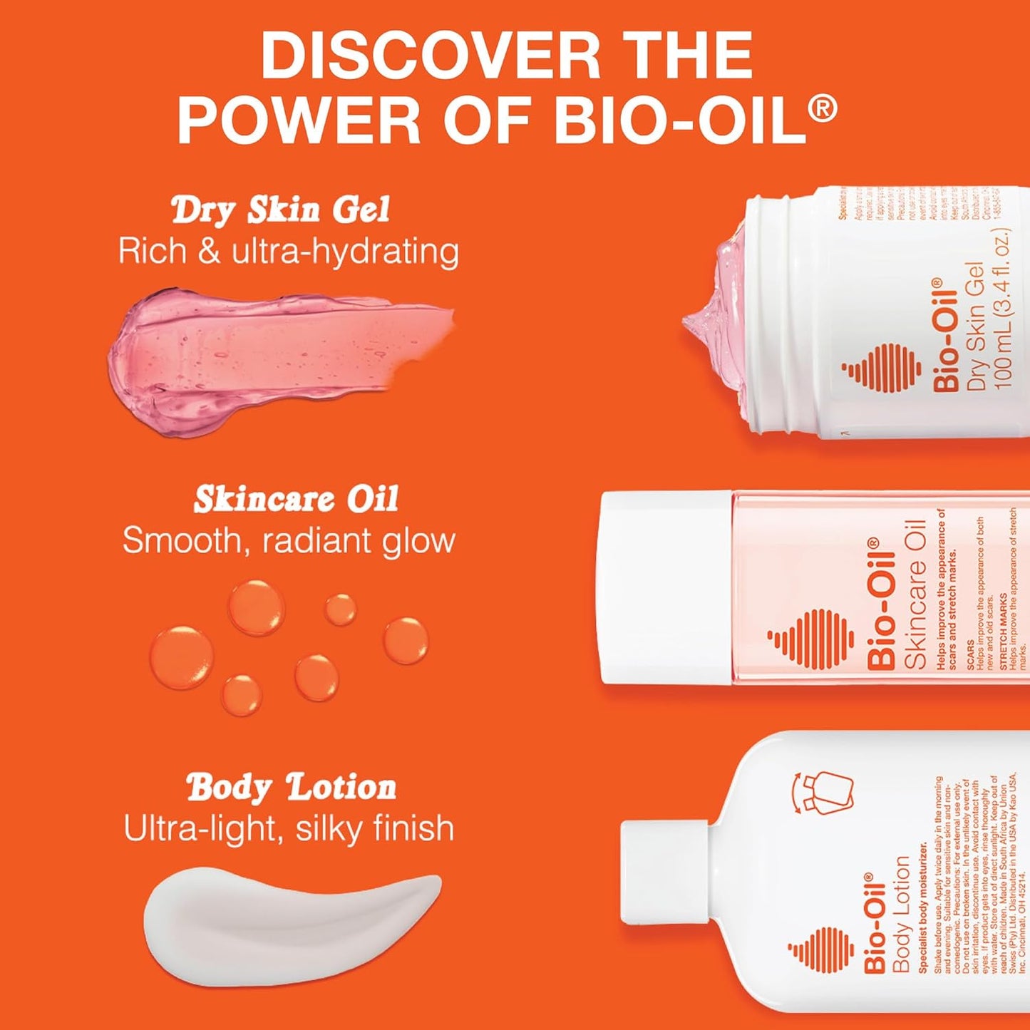 Bio-Oil Skincare Body Oil Serum for Scars and Stretch Marks.  200 ml