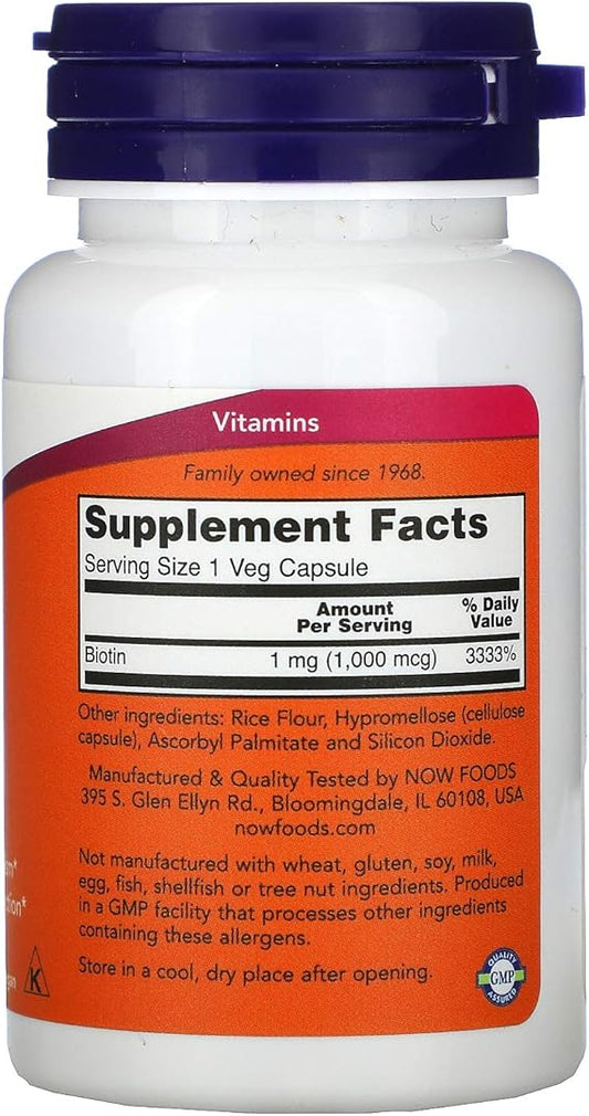 Now  biotin  1000mg  100 tabs