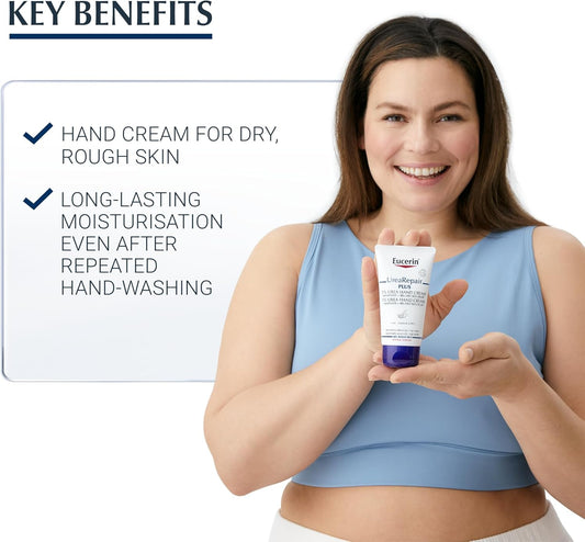 Eucerin Urea Repair PLUS 5% Urea Hand Cream (Immediate + 48H Dry Skin Relief) 75 ml