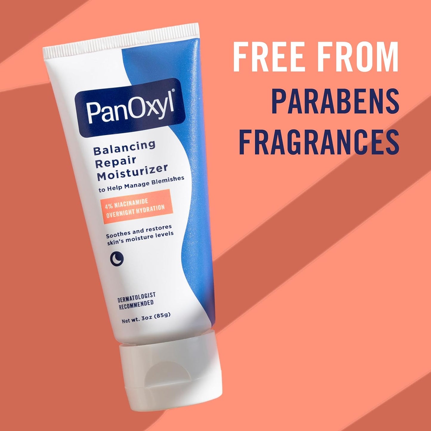 PanOxyl PM Balancing Repair Moisturizer With Niacinamide (Night Time Moisturizer for Acne-Prone Skin) 85 g
