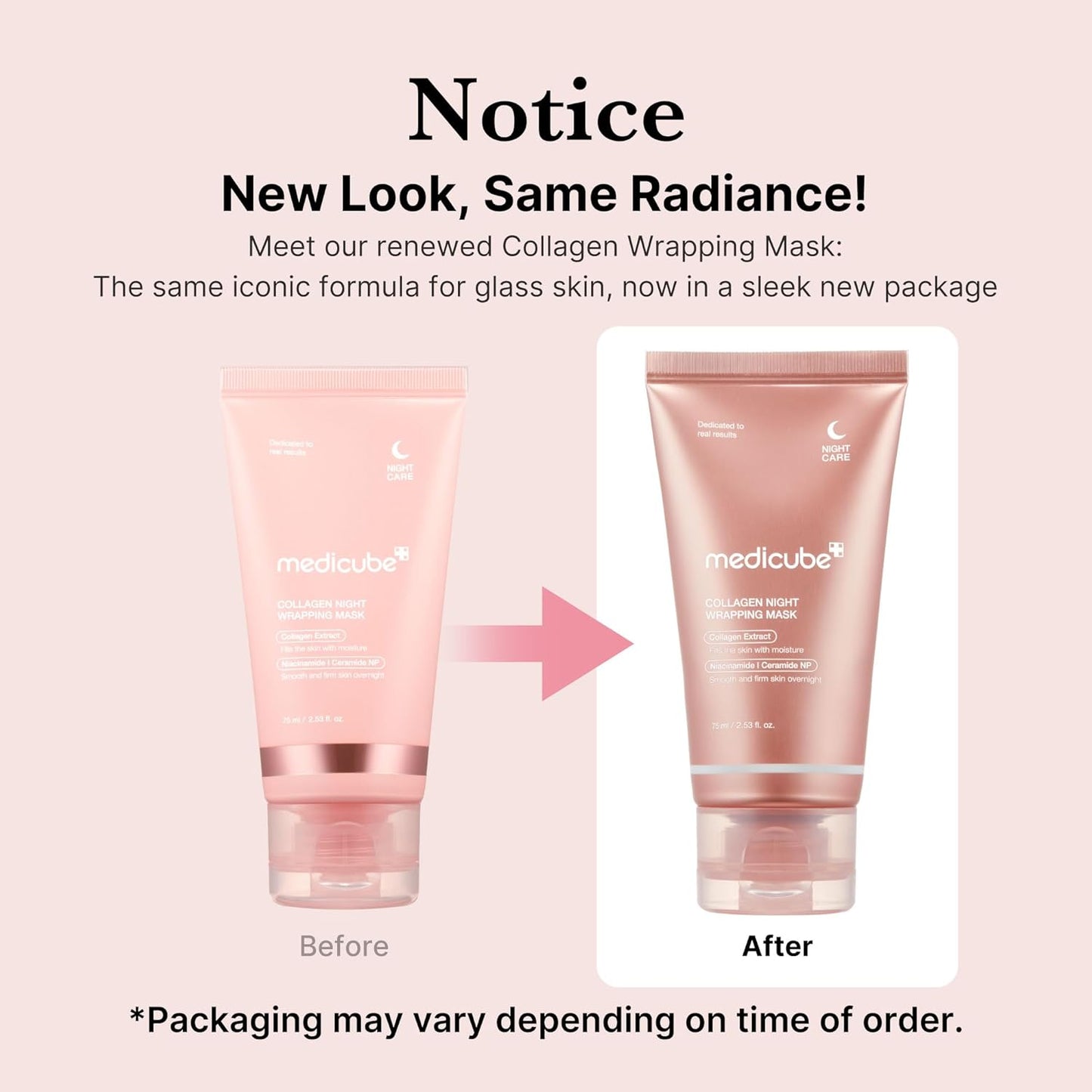 Medicube Collagen Night Wrapping Mask with jelly brush