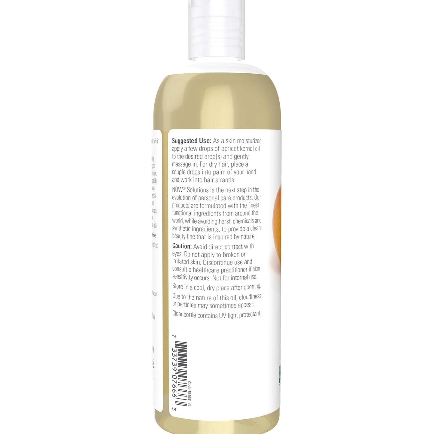 NOW Foods Solutions, Apricot Kernel Oil, Hair Moisturizer, Rejuvenating Skin Oil, Softens Fine Lines, 16-Ounce