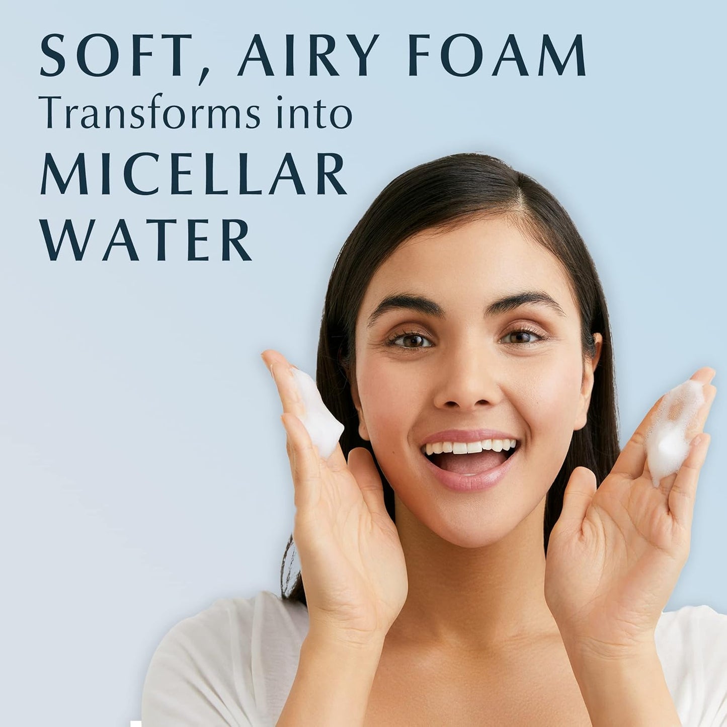 Eucerin Hydrating Foaming Daily Facial Cleanser with Hyaluronic Acid