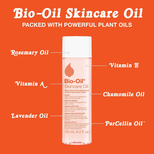 Bio-Oil Skincare Body Oil Serum for Scars and Stretch Marks.  200 ml