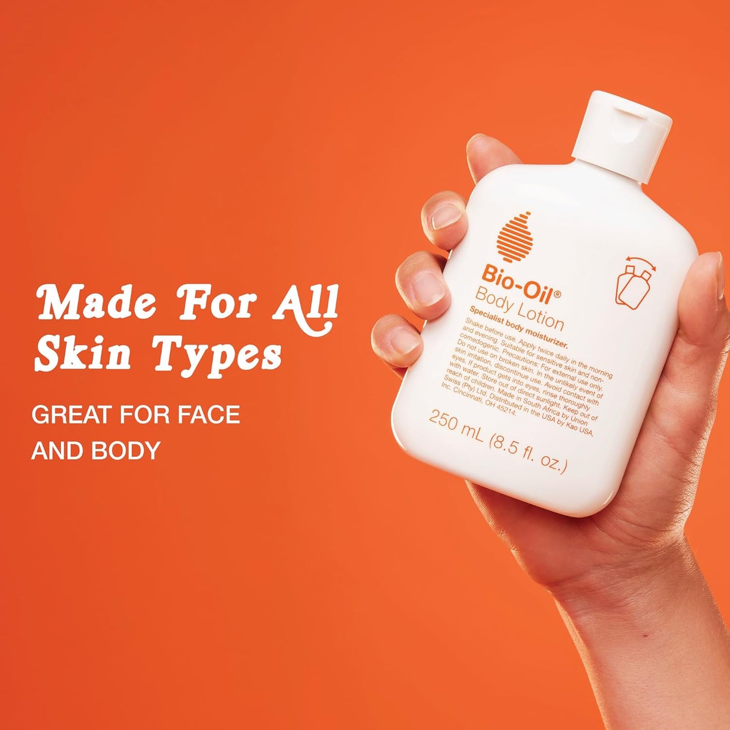 Bio-Oil Moisturizing Body Lotion for Dry Skin, Ultra-Lightweight High-Oil Hydration, with Jojoba, Rosehip, Shea, and Hyaluronic Acid, 5.9 Oz