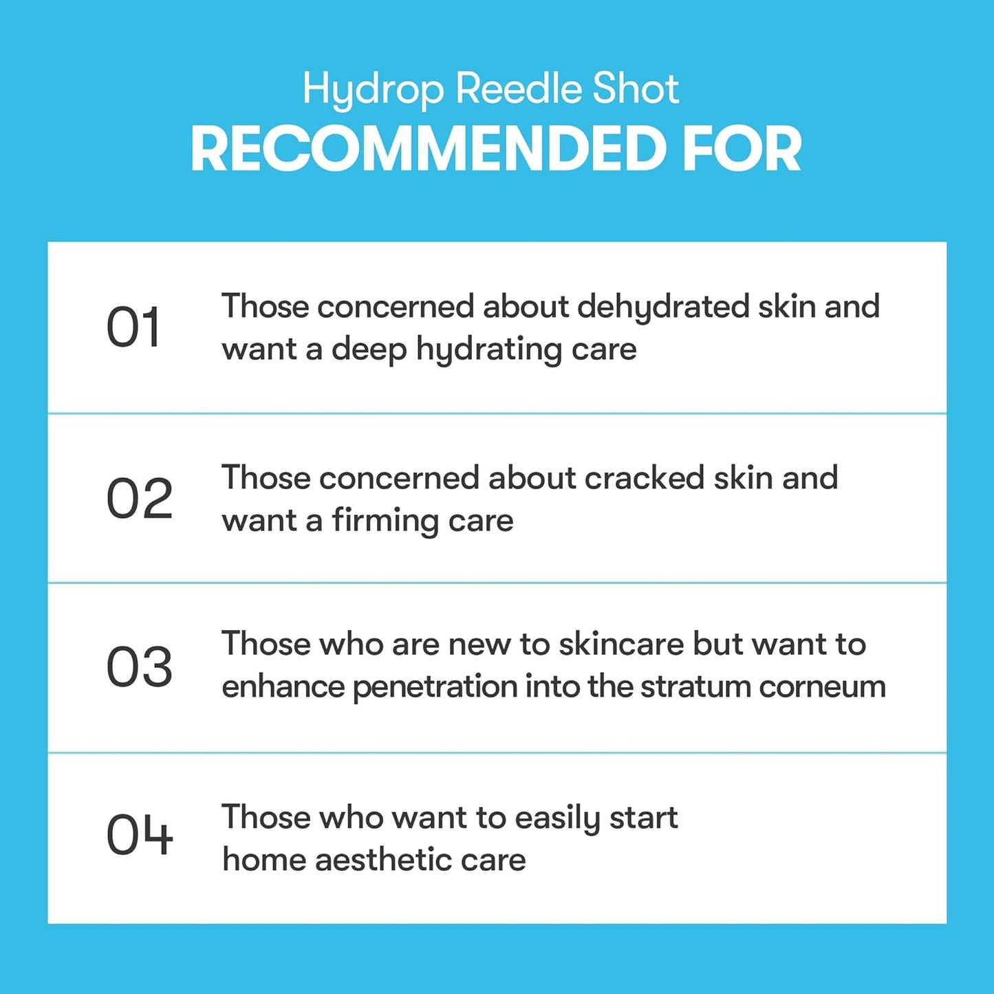 VT COSMETICS Hydrop Reedle Shot 100hL, Hyaluronic Acid Microneedling Serum, Intensive Hydrating & Moisturizing Exosome, Soft & Glass Skin, Korean Skin Booster1.69 Fl Oz.(50ml)