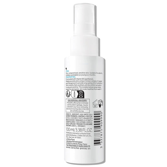 La Roche-Posay Cicaplast B5 Spray With Vitamin B5 Panthenol & Madecassoside, Hydrating Face Mist For Skin Barrier Repair, Soothing Touch-Free Face & Body Spray, Sensitive Skin & Dermatologist Tested