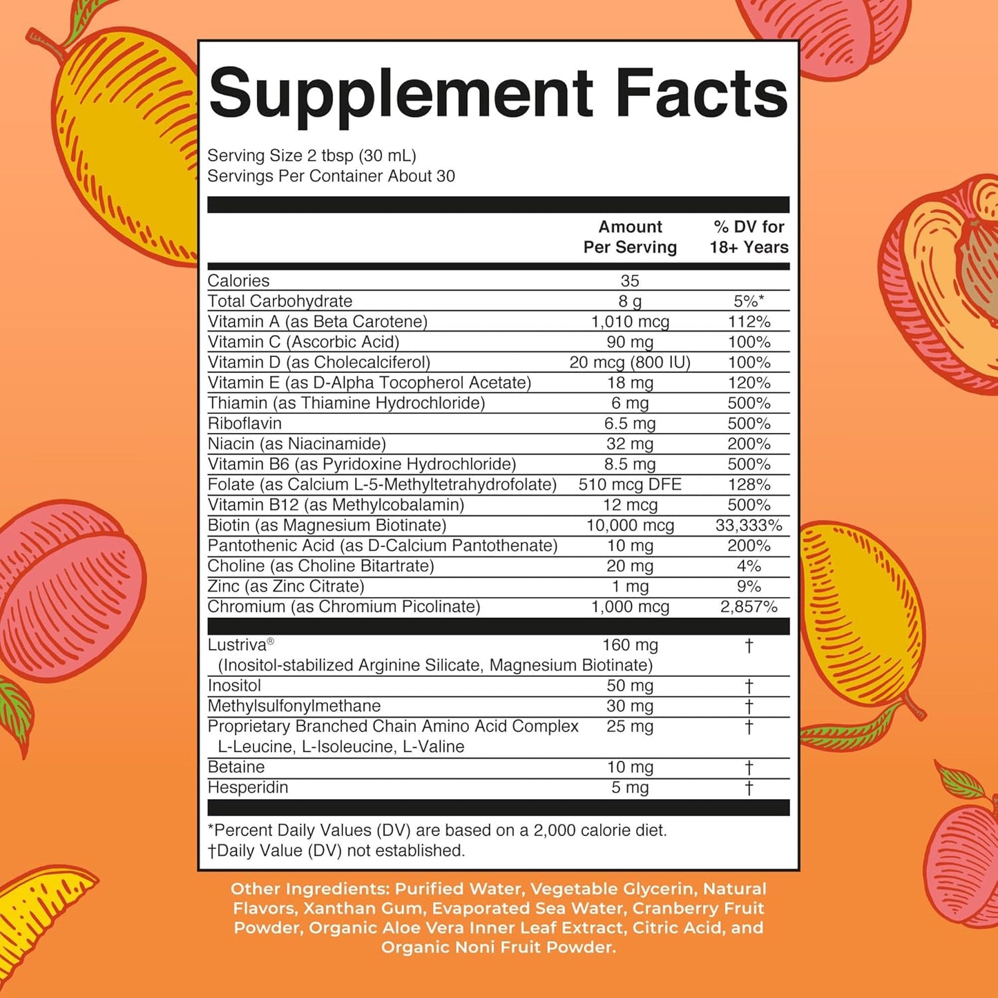 MaryRuth's Liquid Multivitamin + Hair Growth | Clinically Tested for Thicker Hair & Facial Wrinkles in Women | Biotin 10000mcg | Lustriva Hair Growth Supplements | Skin Care | Ages 18+ | 15.2163 Fl Oz