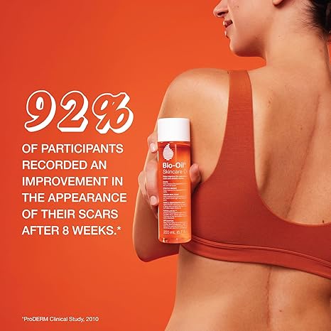 Bio-Oil Skincare Body Oil Serum for Scars and Stretch Marks.  200 ml