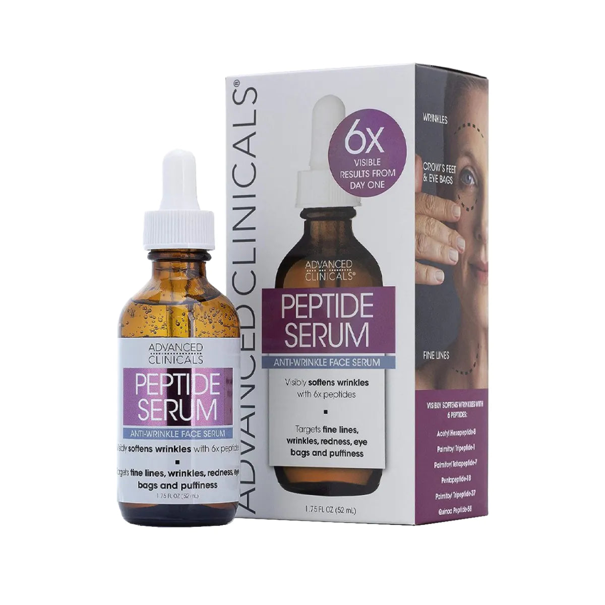 Advanced Clinicals Peptide Serum - 52 ml