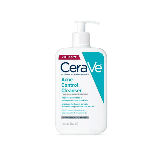 CeraVe Acne Control Cleanser | With 2% Salicylic Acid & Niacinamide