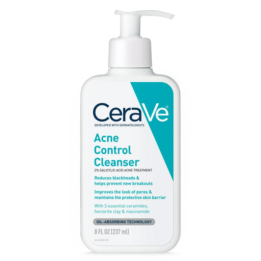 CeraVe Acne Control Cleanser | With 2% Salicylic Acid & Niacinamide