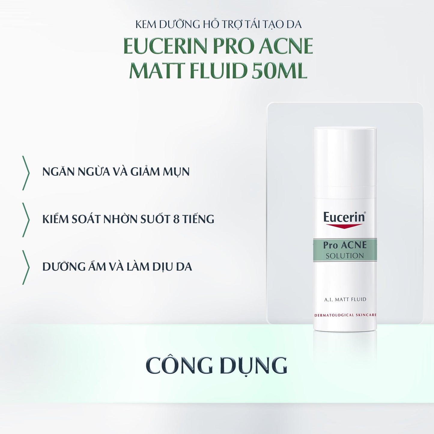 Eucerin Pro ACNE Solution Acne-Oil Control A.I. Matt Fluid (Oil Free) 50 ml