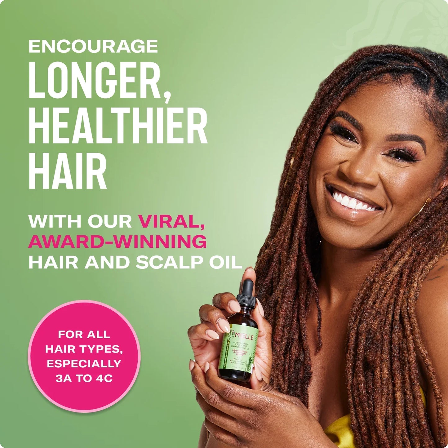 Mielle Organics Rosemary Mint Scalp & Hair Strengthening Oil for All Hair Types (2 Fl Oz)