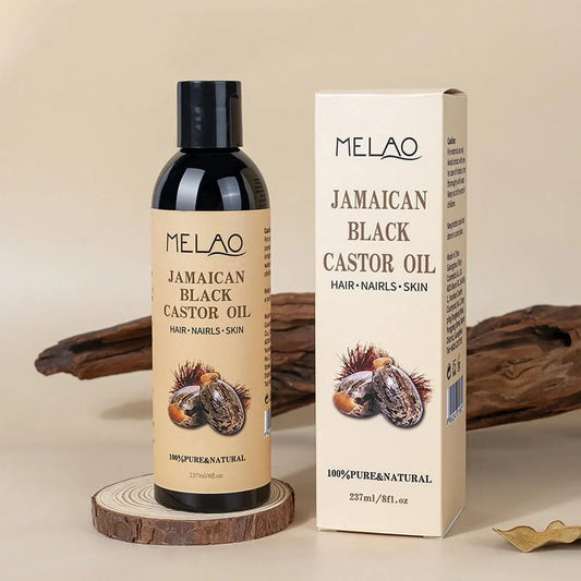 Melao  Jamaican  Black Castor Oil  100% Pure & Natural  (Hair, Nails, Skin)  237 ml
