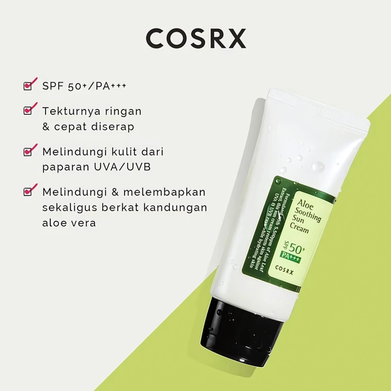 Cosrx Aloe soothing sun cream SPF 50+ pa+++ 50ml