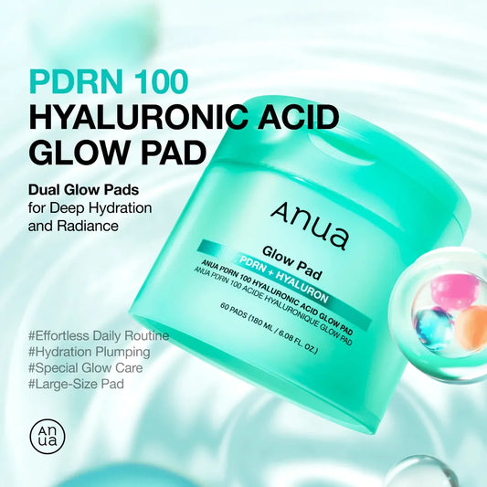 ANUA PDRN 100 Hyaluronic Acid Pad,   (180ml, 60 Pads)