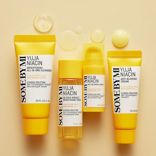 SOME BY MI, Yuja Niacin, Anti Blemish Starter Kit Edition, 4 Piece Kit