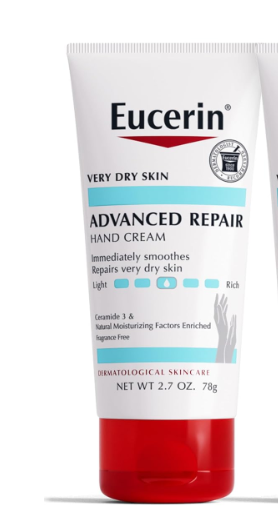 Eucerin (Very Dry Skin) Advanced Repair Hand Cream Immediately Smoothes Repairs Very Dry Skin 78g