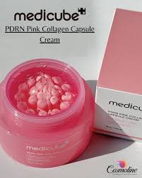 Medicube Salmon DNA PDRN Pink Collagen Capsule Cream – Lightweight Face Moisturizer with Niacinamide for Hydration, Glow & Uneven Skin Tone (1.94 oz)