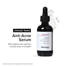 Minimalist 2% Salicylic Acid Serum – Acne & Blackhead Control, Oil Reduction & Pore Care (1 fl. oz.)