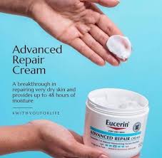 Eucerin (Very Dry Skin) Advanced Repair Cream Ceramide 3 & Natural Moisturizing Factors Enriched 454g